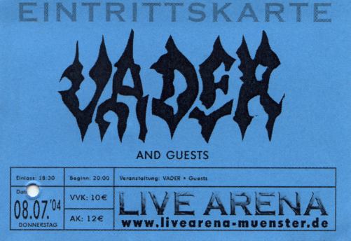Vader, Live Arena, Breitefeld, 2004